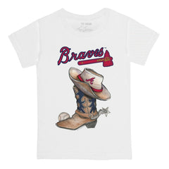 Atlanta Braves Tiny Turnip Youth Cowboy Boot T-Shirt - MLB T-shirts