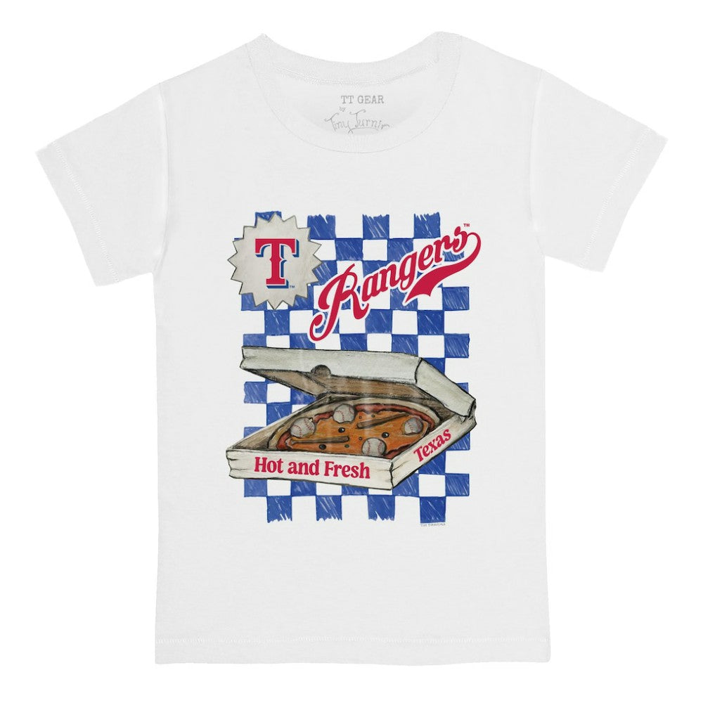 Texas Rangers Tiny Turnip Youth Pizza T-Shirt - MLB T-shirts