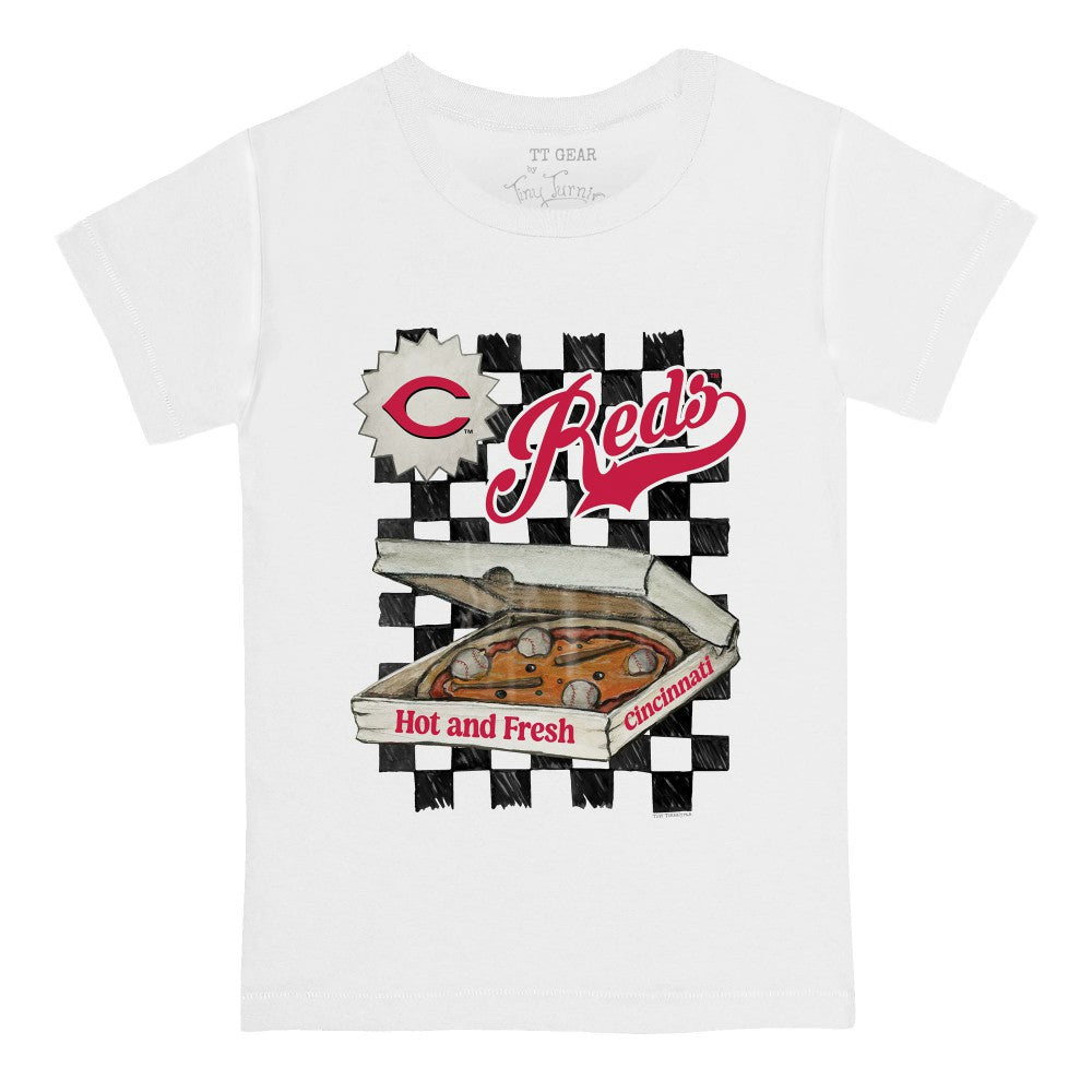 Cincinnati Reds Tiny Turnip Youth Pizza T-Shirt - MLB T-shirts