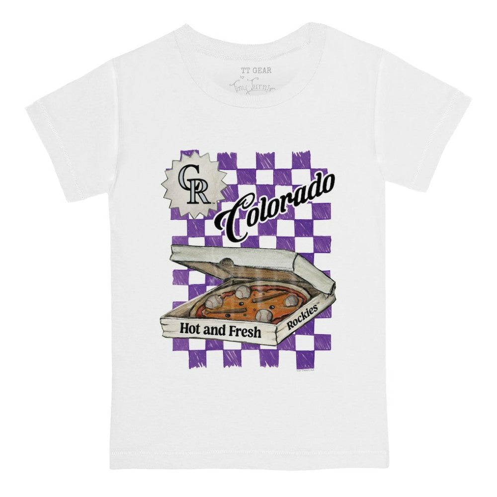 Colorado Rockies Tiny Turnip Youth Pizza T-Shirt - MLB T-shirts