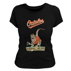 Baltimore Orioles Tiny Turnip Women's Velociraptor T-Shirt - MLB T-shirts