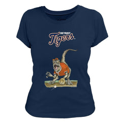 Detroit Tigers Tiny Turnip Women's Velociraptor T-Shirt - MLB T-shirts