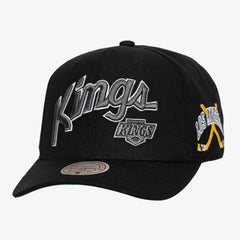 Los Angeles Kings Mitchell & Ness x Just Don Wave Script Pro Strapback Hat - NHL Hats