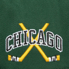Chicago Blackhawks Mitchell & Ness x Just Don Wave Script Pro Strapback Hat - NHL Hats
