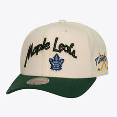 Toronto Maple Leafs Mitchell & Ness x Just Don Wave Script Pro Strapback Hat - NHL Hats