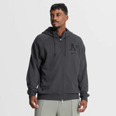 Athletics Nike Authentic Collection Player Raglan Dri-FIT Full-Zip Hoodie - MLB Hoodies