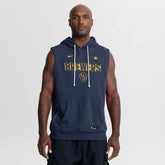 Milwaukee Brewers Nike Authentic Collection Standard Issue Dri-FIT Sleeveless Hoodie - MLB Hoodies
