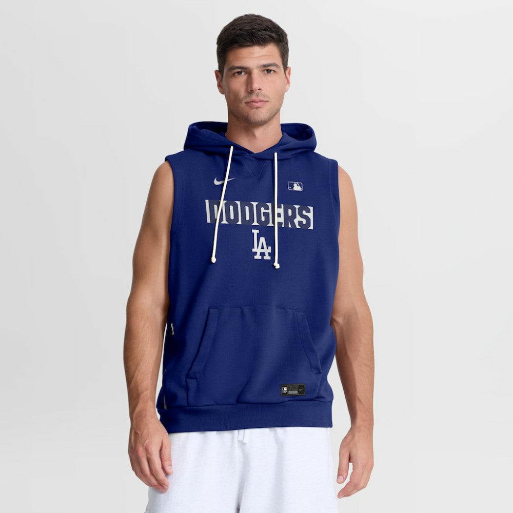Los Angeles Dodgers Nike Authentic Collection Standard Issue Dri-FIT Sleeveless Hoodie - MLB Hoodies