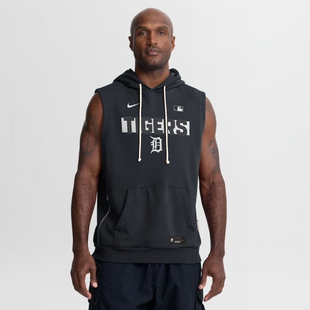 Detroit Tigers Nike Authentic Collection Standard Issue Dri-FIT Sleeveless Hoodie - MLB Hoodies