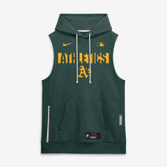Athletics Nike Authentic Collection Standard Issue Dri-FIT Sleeveless Hoodie - MLB Hoodies