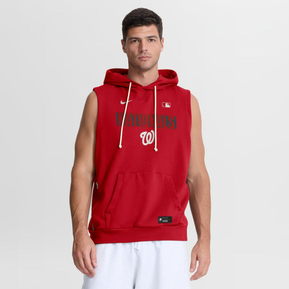 Washington Nationals Nike Authentic Collection Standard Issue Dri-FIT Sleeveless Hoodie - MLB Hoodies