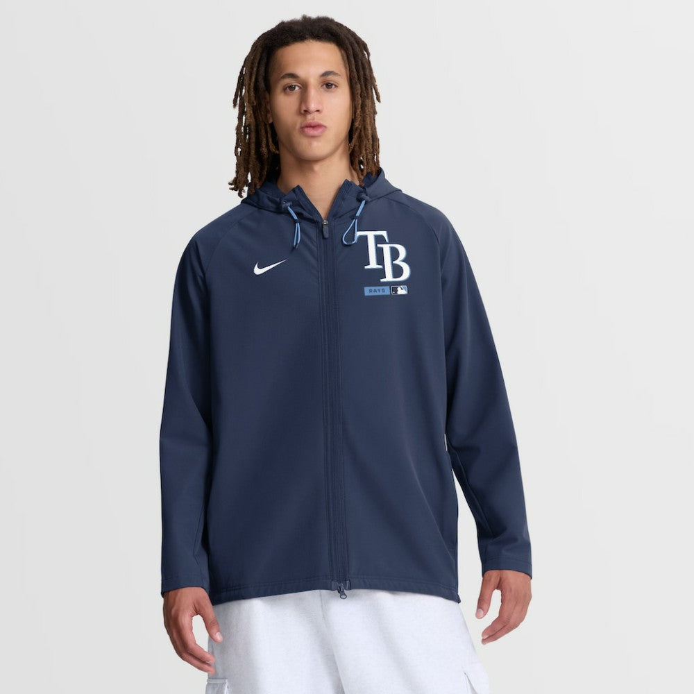 Tampa Bay Rays Nike Authentic Collection Raglan Therma-FIT Full-Zip Hooded Jacket - MLB Jackets