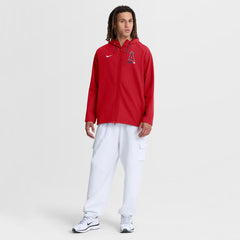 Los Angeles Angels Nike Authentic Collection Raglan Therma-FIT Full-Zip Hooded Jacket - MLB Jackets