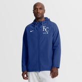 Kansas City Royals Nike Authentic Collection Raglan Therma-FIT Full-Zip Hooded Jacket - MLB Jackets
