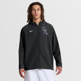 Colorado Rockies Nike Authentic Collection Raglan Therma-FIT Full-Zip Hooded Jacket - MLB Jackets