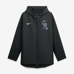 Colorado Rockies Nike Authentic Collection Raglan Therma-FIT Full-Zip Hooded Jacket - MLB Jackets