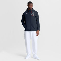 Atlanta Braves Nike Authentic Collection Raglan Therma-FIT Full-Zip Hooded Jacket - MLB Jackets