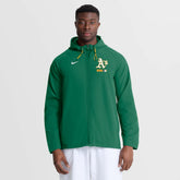 Athletics Nike Authentic Collection Raglan Therma-FIT Full-Zip Hooded Jacket - MLB Jackets