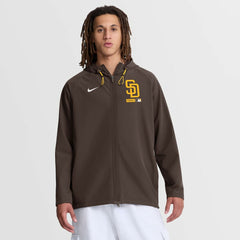 San Diego Padres Nike Authentic Collection Raglan Therma-FIT Full-Zip Hooded Jacket - MLB Jackets