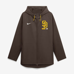 San Diego Padres Nike Authentic Collection Raglan Therma-FIT Full-Zip Hooded Jacket - MLB Jackets