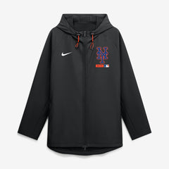 New York Mets Nike Authentic Collection Raglan Therma-FIT Full-Zip Hooded Jacket - MLB Jackets
