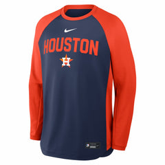 Houston Astros Nike Authentic Collection Raglan Dri-FIT Sweatshirt - MLB Sweatshirts
