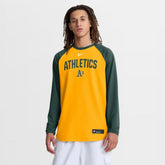 Athletics Nike Authentic Collection Raglan Dri-FIT Sweatshirt - MLB Sweatshirts
