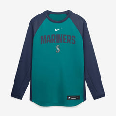 Seattle Mariners Nike Authentic Collection Raglan Dri-FIT Sweatshirt - MLB Sweatshirts
