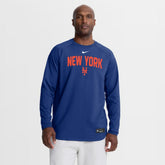 New York Mets Nike Authentic Collection Raglan Dri-FIT Sweatshirt - MLB Sweatshirts