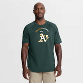Athletics Nike Authentic Collection Batting Practice Pre-Game Raglan Dri-FIT Top - MLB Tops