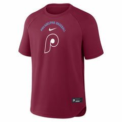 Philadelphia Phillies Nike Authentic Collection Batting Practice Pre-Game Raglan Dri-FIT Top - MLB Tops