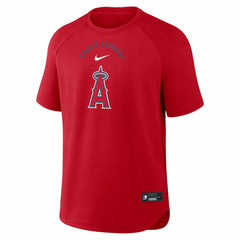 Los Angeles Angels Nike Authentic Collection Batting Practice Pre-Game Raglan Dri-FIT Top - MLB Tops