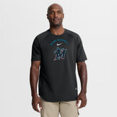 Miami Marlins Nike Authentic Collection Batting Practice Pre-Game Raglan Dri-FIT Top - MLB Tops