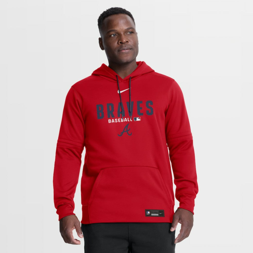 Atlanta Braves Nike Authentic Collection Therma-FIT Hoodie - MLB Hoodies