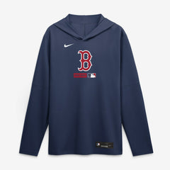 Boston Red Sox Nike Authentic Collection Dri-FIT Long Sleeve Hooded T-Shirt - MLB T-shirts