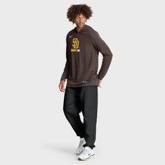 San Diego Padres Nike Authentic Collection Dri-FIT Long Sleeve Hooded T-Shirt - MLB T-shirts