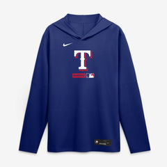 Texas Rangers Nike Authentic Collection Dri-FIT Long Sleeve Hooded T-Shirt - MLB T-shirts