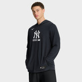 New York Yankees Nike Authentic Collection Dri-FIT Long Sleeve Hooded T-Shirt - MLB T-shirts