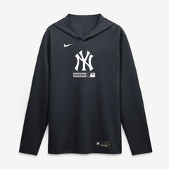 New York Yankees Nike Authentic Collection Dri-FIT Long Sleeve Hooded T-Shirt - MLB T-shirts
