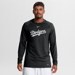 Los Angeles Dodgers Nike Authentic Collection Game Time Raglan Long Sleeve T-Shirt - MLB T-shirts