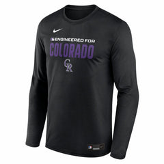 Colorado Rockies Nike Authentic Collection Legend Dri-FIT Long Sleeve T-Shirt - MLB T-shirts