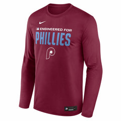 Philadelphia Phillies Nike Authentic Collection Legend Dri-FIT Long Sleeve T-Shirt - MLB T-shirts