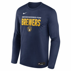 Milwaukee Brewers Nike Authentic Collection Legend Dri-FIT Long Sleeve T-Shirt - MLB T-shirts