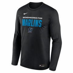 Miami Marlins Nike Authentic Collection Legend Dri-FIT Long Sleeve T-Shirt - MLB T-shirts