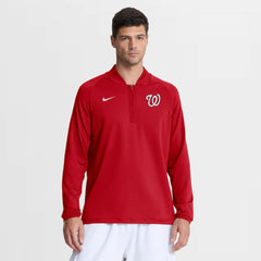 Washington Nationals Nike Authentic Collection Dri-FIT Raglan Half-Zip Pullover - MLB Pullover