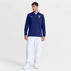 Texas Rangers Nike Authentic Collection Dri-FIT Raglan Half-Zip Pullover - MLB Pullover
