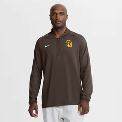 San Diego Padres Nike Authentic Collection Dri-FIT Raglan Half-Zip Pullover - MLB Pullover
