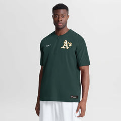 Athletics Nike Authentic Collection Dri-FIT Quarter-Zip Windshirt - MLB