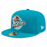 Teal Detroit Pistons Core Logo 59FIFTY Fitted Hat sale | NBA
