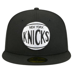 Black New York Knicks 59FIFTY Fitted Hat | NBA